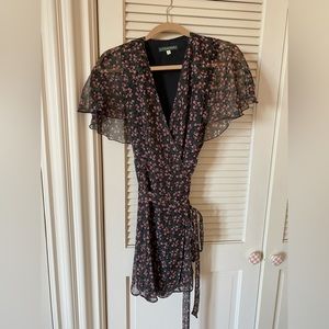 Alexa Chung Floral Wrap Dress